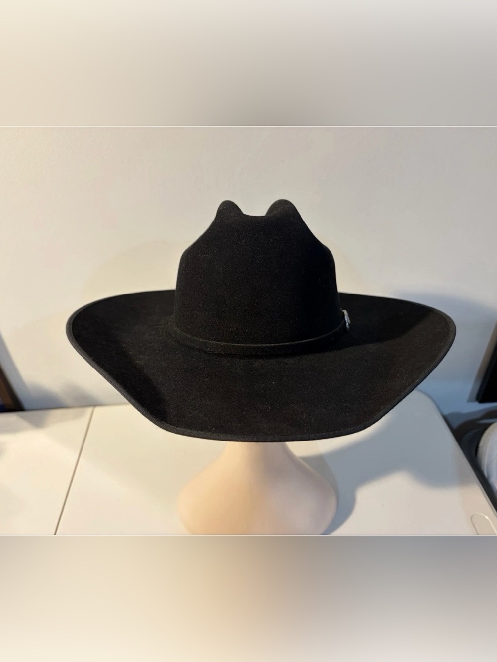 Hobby Horse Classic Black Felt Western Hat with Silver Buckle - Picture 2 of 11